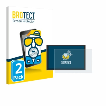 Front side of a product packaging with the brand logo BROTECT. Next to it is the device Renault Master 2025 shown with the cor