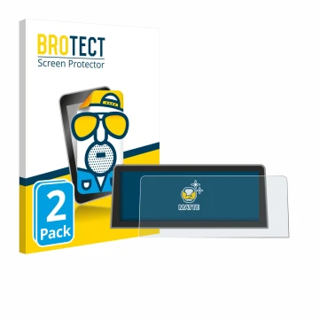 Front side of a product packaging with the brand logo BROTECT. Next to it is the device Roadtop BMW 1 Serie E81 E82 E87 E88 20