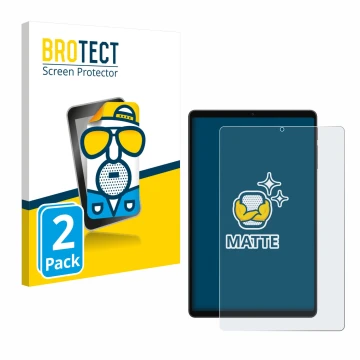 Front side of a product packaging with the brand logo BROTECT. Next to it is the device Alldocube iPlay 70 mini Ultra shown wi