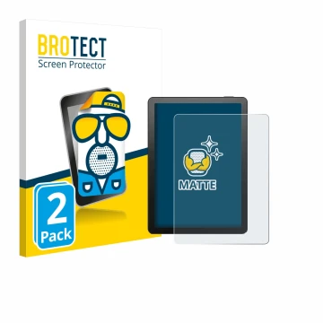 Front side of a product packaging with the brand logo BROTECT. Next to it is the device Bigme B6 Color shown with the correspo