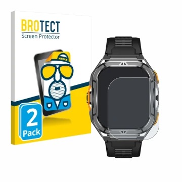 Front side of a product packaging with the brand logo BROTECT. Next to it is the device Stahlgear Thor 3.0 shown with the corr