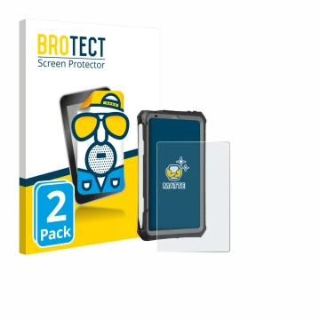 Front side of a product packaging with the brand logo BROTECT. Next to it is the device Apple iPad Mini 7 2024 (case-friendly)