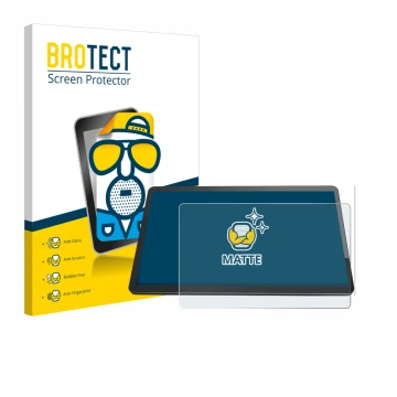 Front side of a product packaging with the brand logo BROTECT. Next to it is the device Elo TouchSystems 1504L 15