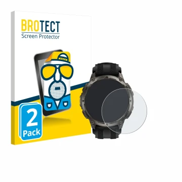 Front side of a product packaging with the brand logo BROTECT. Next to it is the device Kospet Tank T4 shown with the correspo