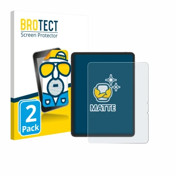 Front side of a product packaging with the brand logo BROTECT. Next to it is the device Blackview Link 8 shown with the corres