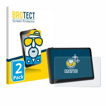 Front side of a product packaging with the brand logo BROTECT. Next to it is the device Carpuride W502BS Pro 5