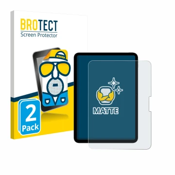 Front side of a product packaging with the brand logo BROTECT. Next to it is the device Apple iPad Pro 11