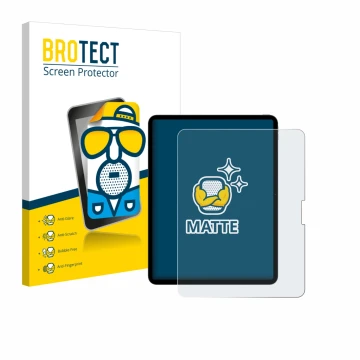 Front side of a product packaging with the brand logo BROTECT. Next to it is the device Apple iPad Pro 13