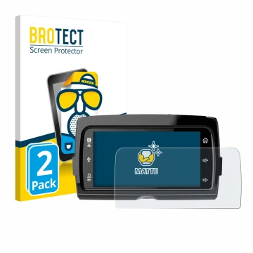 Front side of a product packaging with the brand logo BROTECT. Next to it is the device Harley Davidson Soundstream Reserve WH