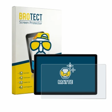 Front side of a product packaging with the brand logo BROTECT. Next to it is the device Skoda Elroq 85 2026 shown with the cor