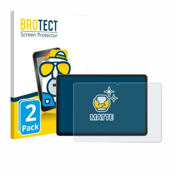 Front side of a product packaging with the brand logo BROTECT. Next to it is the device Huawei MatePad 11.5
