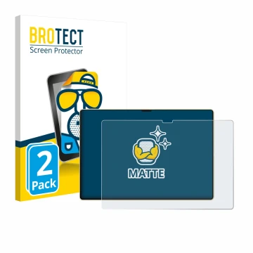 Front side of a product packaging with the brand logo BROTECT. Next to it is the device Huawei MatePad Pro 13.2