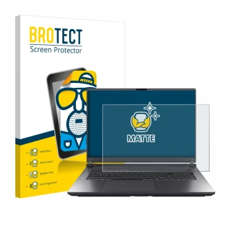 Front side of a product packaging with the brand logo BROTECT. Next to it is the device ASUS ROG Strix G18 G815 2025 shown wit