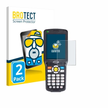 Front side of a product packaging with the brand logo BROTECT. Next to it is the device Unitech HT510 shown with the correspon