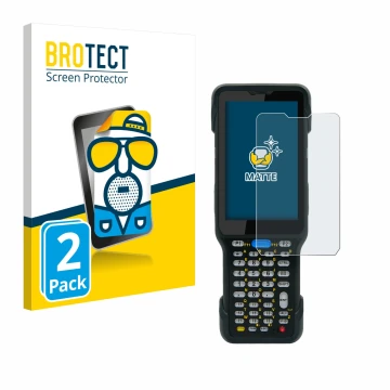 Front side of a product packaging with the brand logo BROTECT. Next to it is the device Unitech HT730 shown with the correspon