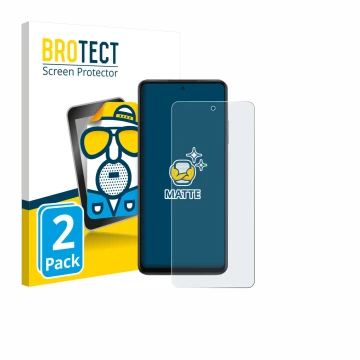 Front side of a product packaging with the brand logo BROTECT. Next to it is the device Oppo K13x shown with the corresponding