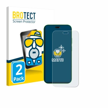 Front side of a product packaging with the brand logo BROTECT. Next to it is the device Huawei Nova 15 Ultra shown with the co