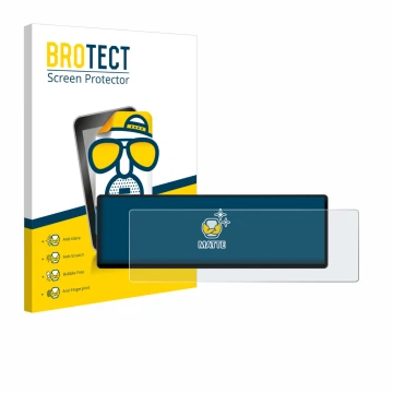 Front side of a product packaging with the brand logo BROTECT. Next to it is the device Corsair Xeneon Edge 14.5