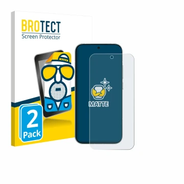 Front side of a product packaging with the brand logo BROTECT. Next to it is the device Xiaomi Redmi Turbo 5 5G shown with the