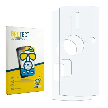 Front side of a product packaging with the brand logo BROTECT. Next to it is the corresponding screen protector.