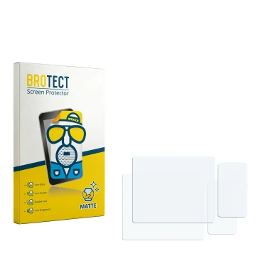 Front side of a product packaging with the brand logo BROTECT. Next to it is the corresponding screen protector.