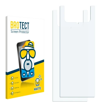 Front side of a product packaging with the brand logo BROTECT. Next to it is the corresponding screen protector.