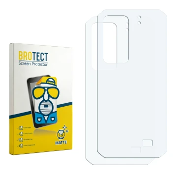 Front side of a product packaging with the brand logo BROTECT. Next to it is the corresponding screen protector.
