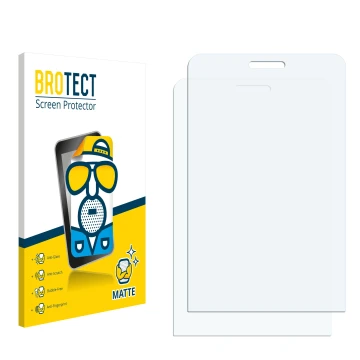 Front side of a product packaging with the brand logo BROTECT. Next to it is the corresponding screen protector.