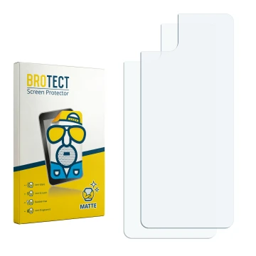 Front side of a product packaging with the brand logo BROTECT. Next to it is the corresponding screen protector.