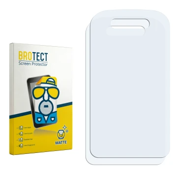 Front side of a product packaging with the brand logo BROTECT. Next to it is the corresponding screen protector.