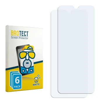 Front side of a product packaging with the brand logo BROTECT. Next to it is the corresponding screen protector.