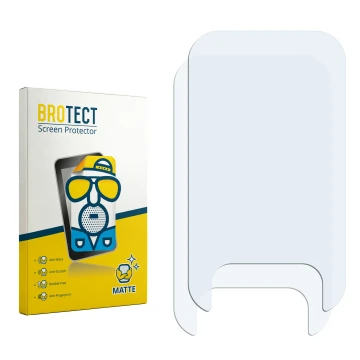 Front side of a product packaging with the brand logo BROTECT. Next to it is the corresponding screen protector.