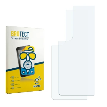 Front side of a product packaging with the brand logo BROTECT. Next to it is the corresponding screen protector.