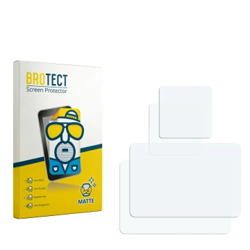 Front side of a product packaging with the brand logo BROTECT. Next to it is the corresponding screen protector.