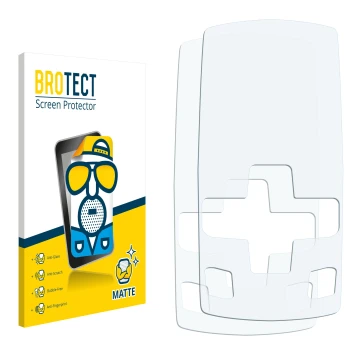 Front side of a product packaging with the brand logo BROTECT. Next to it is the corresponding screen protector.