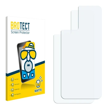 Front side of a product packaging with the brand logo BROTECT. Next to it is the corresponding screen protector.