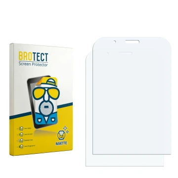 Front side of a product packaging with the brand logo BROTECT. Next to it is the corresponding screen protector.