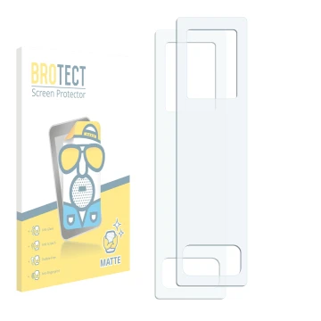 Front side of a product packaging with the brand logo BROTECT. Next to it is the corresponding screen protector.
