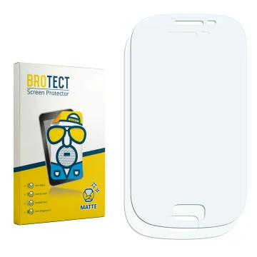 Front side of a product packaging with the brand logo BROTECT. Next to it is the corresponding screen protector.