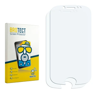 Front side of a product packaging with the brand logo BROTECT. Next to it is the corresponding screen protector.