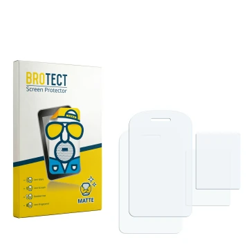 Front side of a product packaging with the brand logo BROTECT. Next to it is the corresponding screen protector.
