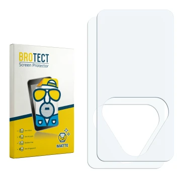 Front side of a product packaging with the brand logo BROTECT. Next to it is the corresponding screen protector.