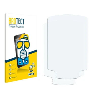 Front side of a product packaging with the brand logo BROTECT. Next to it is the corresponding screen protector.