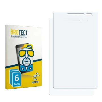 Front side of a product packaging with the brand logo BROTECT. Next to it is the corresponding screen protector.