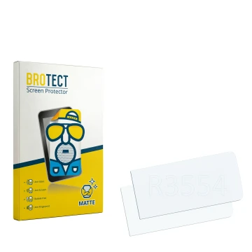 Front side of a product packaging with the brand logo BROTECT. Next to it is the corresponding screen protector.