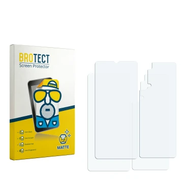 Front side of a product packaging with the brand logo BROTECT. Next to it is the corresponding screen protector.