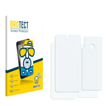 Front side of a product packaging with the brand logo BROTECT. Next to it is the corresponding screen protector.
