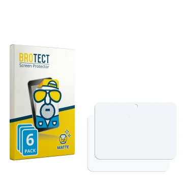 Front side of a product packaging with the brand logo BROTECT. Next to it is the corresponding screen protector.