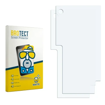 Front side of a product packaging with the brand logo BROTECT. Next to it is the corresponding screen protector.