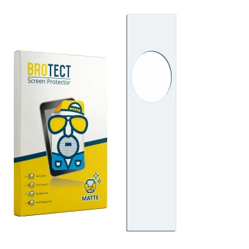 Front side of a product packaging with the brand logo BROTECT. Next to it is the corresponding screen protector.